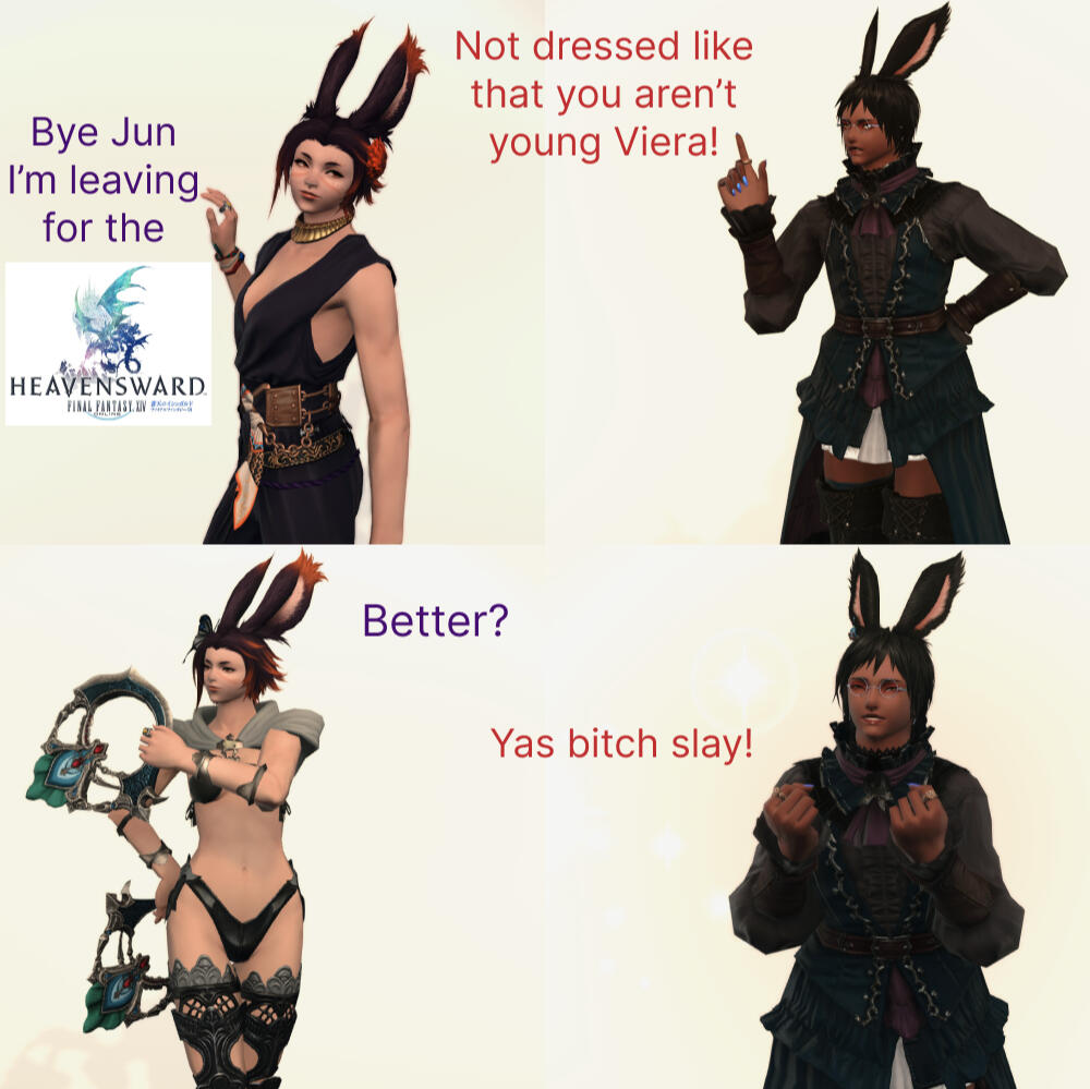 Screenshot of Jun in a frilly dress and holding a parasol